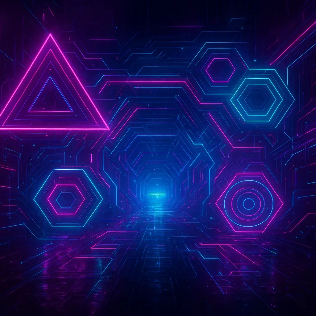 OpenAI GPT-5 Image Mini - Abstract gradient with visible banding and compression