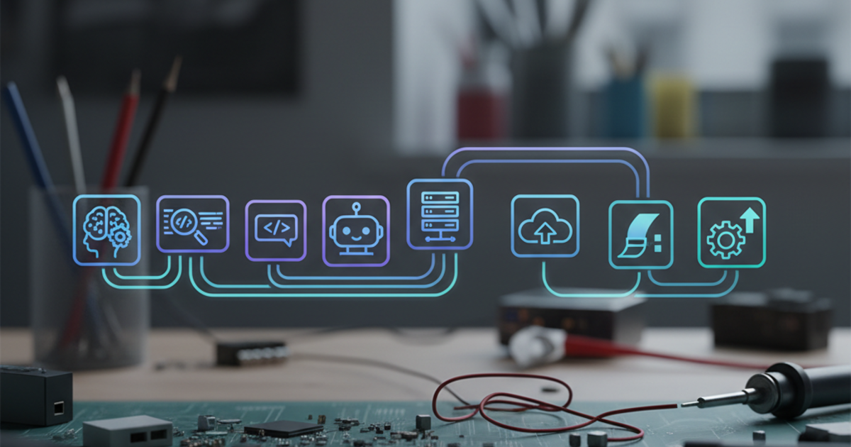 Illustration for the article: How I Built My AI Stack: 7 Tools That Actually Work Together