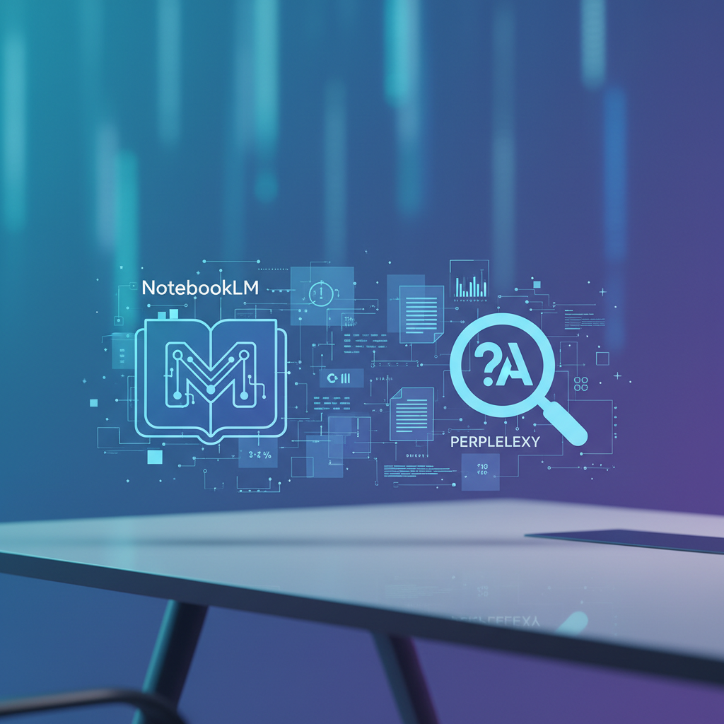Illustration for the article: NotebookLM vs Perplexity 2026: AI Research Compared