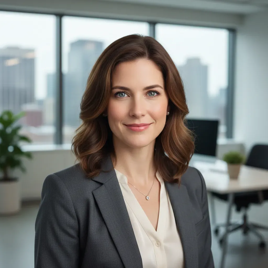 Google Gemini 2.5 Flash - Business executive portrait with natural office lighting