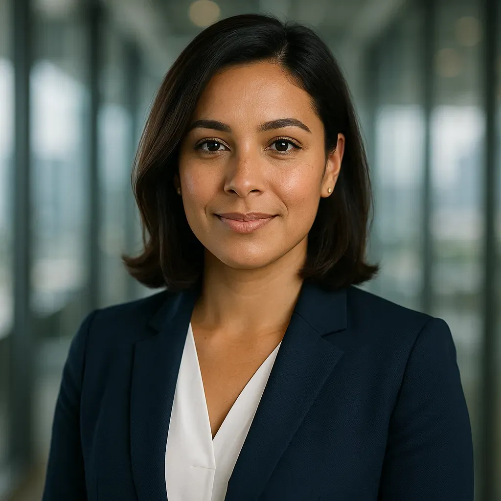 OpenAI GPT-5 Image - Business executive portrait with polished AI-smooth rendering