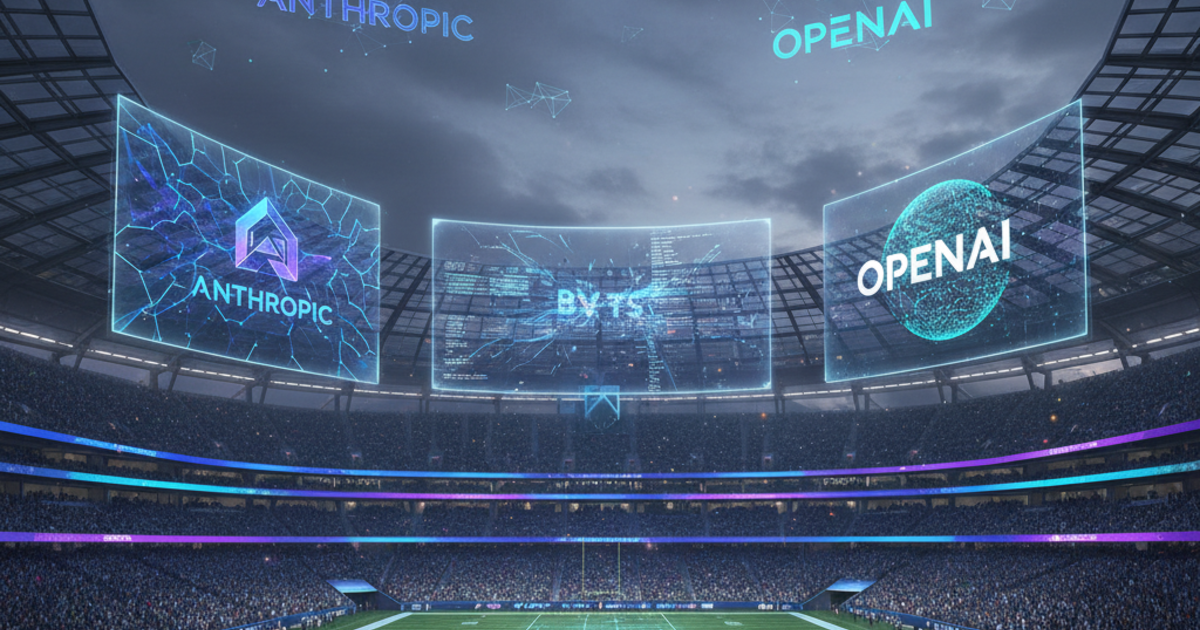 Illustration for the article: AI Just Had Its iPhone Moment at the Super Bowl — And It Got Messy