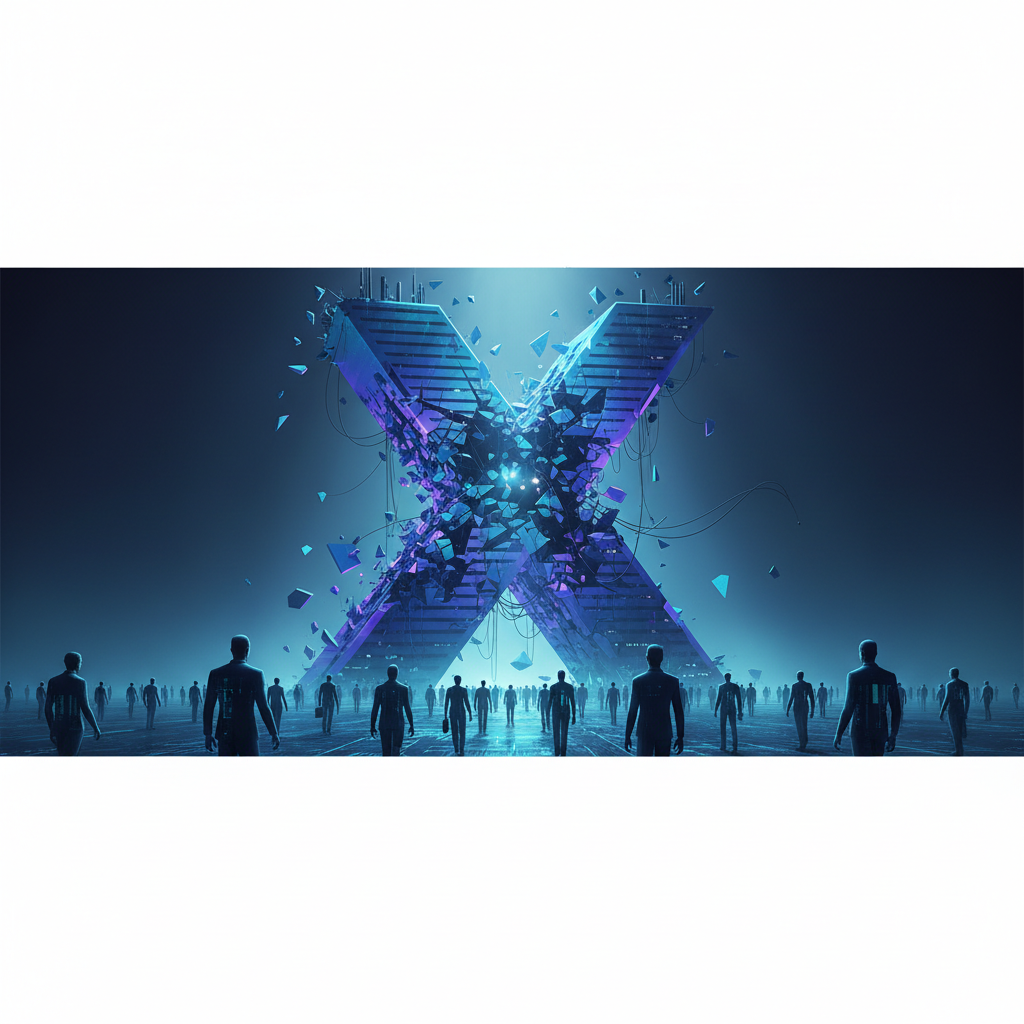 Illustration for the article: xAI Talent Exodus: Musk Admits Forced Exits, Half the Founders Gone